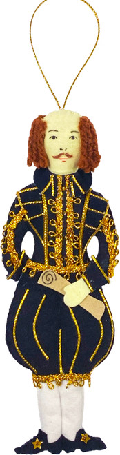 William Shakespeare Embroidered Ornament
