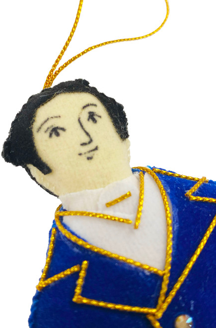 Mr. Darcy Embroidered Ornament