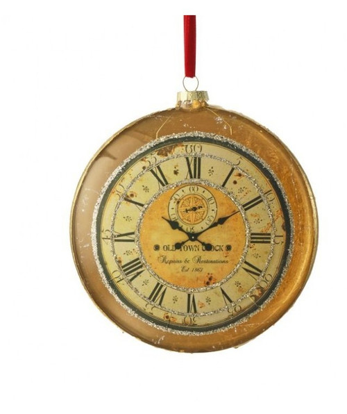 Antique Watch Glass Ornament