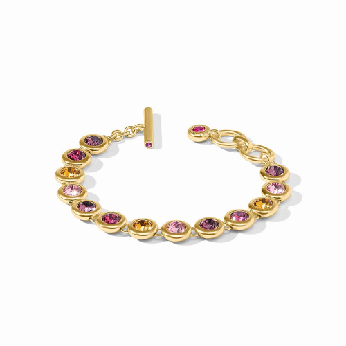 Rainbow Tennis Bracelet - Pink Dawn