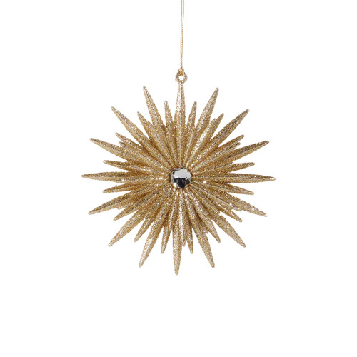 Glittered Sunburst Ornament