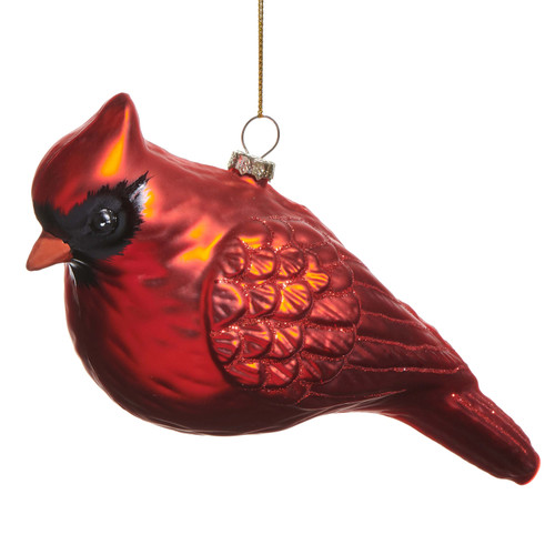 Cardinal Glass Ornament