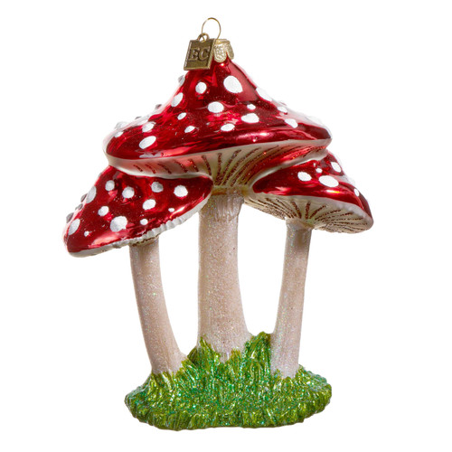 Red Mushroom Trio Ornament