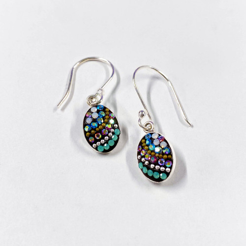 Mosaic Petite Oval Earrings