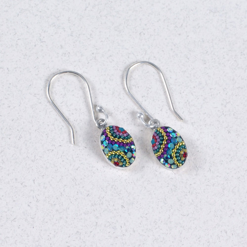Kaleidoscope Petite Oval Earrings
