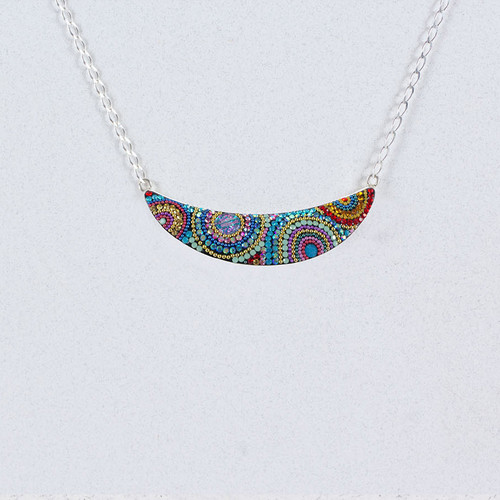Mosaic Luna Bar Necklace
