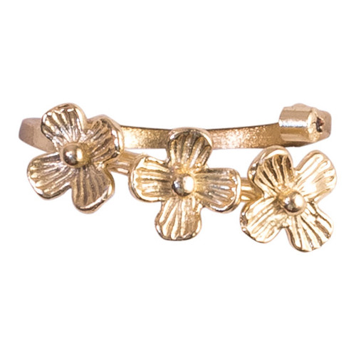 18K Gold Vermeil Adjustable Blossom Statement Ring