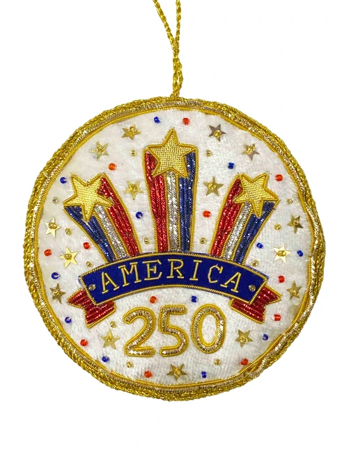 St. Nicholas America250 Embroidered Ornament