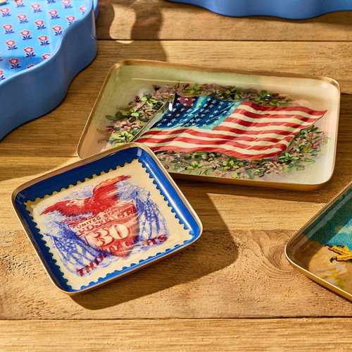 Vintage America Metal Trinket Tray (Small)