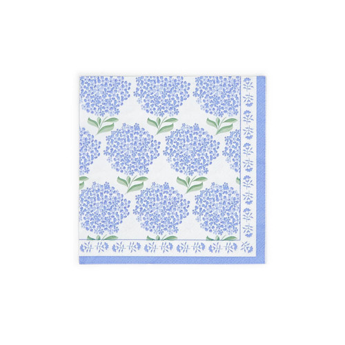 Hydrangea Cocktail Napkins - 20 Count