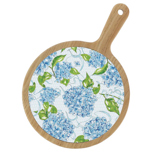 Hydrangea Ceramic & Bamboo Cheeseboard