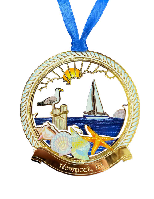 Newport Harbor Pier Ornament