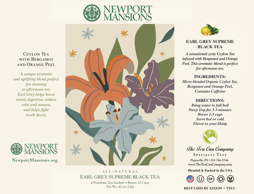 The Tea Can Company Tea Tin: Earl Grey - 6 Count