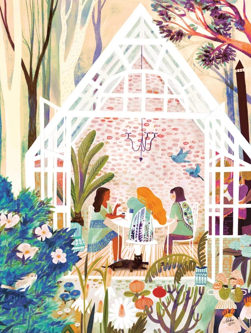 At the Greenhouse Jigsaw Puzzle - 1000pc