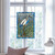 Majestic Crane Stained Glass Window Panel 18"