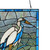 Majestic Crane Stained Glass Window Panel 18"