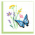 Butterfly and Wildflower Quilling Card