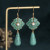 Enamel Camellia Earrings