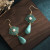 Enamel Camellia Earrings