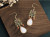 Cloisonne White Jade Earrings