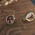 Red Jade Enamel Earrings