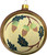 Hand-Painted Acorn Glass Ornament (Brown) Hand-Painted Acorn Glass Ornament (Brown)