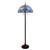 Allistar Blue Stained Glass Tiffany Style Floor Lamp