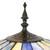 Allistar Blue Stained Glass Tiffany Style Floor Lamp