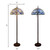 Allistar Blue Stained Glass Tiffany Style Floor Lamp