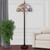 Allistar Blue Stained Glass Tiffany Style Floor Lamp