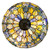 Allistar Blue Stained Glass Tiffany Style Floor Lamp