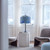 Wisteria Blue Stained Glass Tiffany Style Table Lamp