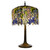 Wisteria Blue Stained Glass Tiffany Style Table Lamp