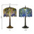 Wisteria Blue Stained Glass Tiffany Style Table Lamp