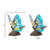 Kiara Blue Butterfly Stained Glass Accent Lamp
