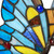 Kiara Blue Butterfly Stained Glass Accent Lamp