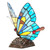 Kiara Blue Butterfly Stained Glass Accent Lamp