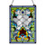 Alice Flower and Vine Stained Glass Window Panel