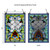 Alice Flower and Vine Stained Glass Window Panel