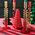 Holiday Ombre Hand-Blown Glass Candleholder