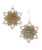 Gold & Silver Snowflake Acrylic Ornaments