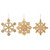 Beaded Gold Snowflake Ornament