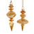 Gold Finial Glass Ornaments Gold Finial Glass Ornaments
