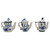 Assorted Blue & White Teapot Ornament