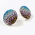 Mosaic Large Round Stud Earrings