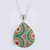 Mosaic Dew Drop Pendant Necklace