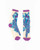 Aquamarine Peacock Sheer Crew Sock