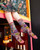 Dark Florals Black Sheer Crew Sock