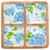 Blue Hydrangea 4-Sectioned Tray