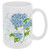 Blue Hydrangea Ribbon Mug